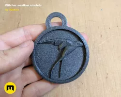 Witcher swallow amulets  3D print model