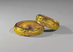 Wolf ring 3D print model