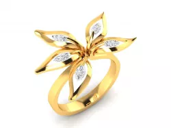 Women Flower Ring 3dm render detail 3D print model