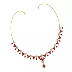 Women necklace-earrings set 3dm stl render detail 3D print model