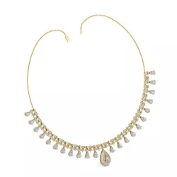Women necklace-earrings set 3dm stl render detail 3D print model
