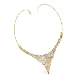 Women necklace-earrings set 3dm stl render detail 3D print model