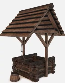 Wooden Well 3D Model 3D print model