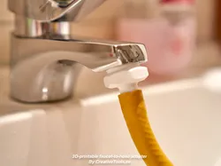 3D-printable faucet-to-hose adapter