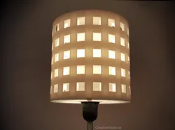 3D-printable lampshade for standard light fixture (concentric perforated shading walls)