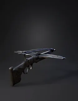 A gothic themed crossbow for a game