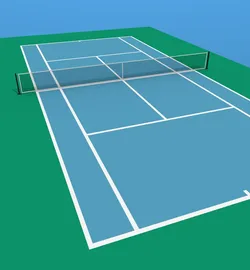 A Tennis Court 3D Model $2 - .obj .fbx .3ds .blend