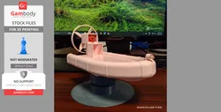 Airboat Fan-Powered Boat Toy Model - STL Files | Gambody Stock