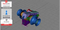 Anchor winch for ship models - STL files for 3D Printing | Gambody Stock