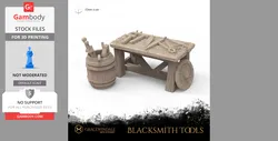 Blacksmith Tools STL Files for 3D Printing