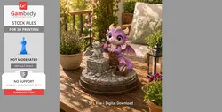 Cute Dragon Sculptor STL File for 3D Printing - STL files for 3D Printing | Gambody Stock