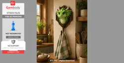 Cute Dragon Wall Hook - 3D Printer Files | Gambody Stock