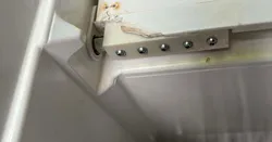 Dometic RV fridge freezer door hinge repair
