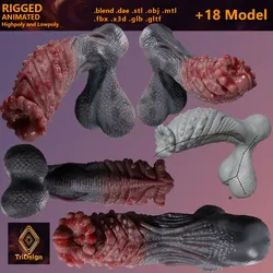 Fantasy Azazel Demon Penis Rigged