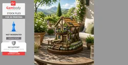 Fantasy Wine Cottage Medieval Vineyard House - STL Files | Gambody Stock