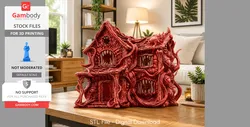 Flesh Monster Cottage STL for 3D Printing - STL files for 3D Printing | Gambody Stock
