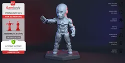 Gambody STL files of Chibi Cyborg DC Comics for 3D Printing