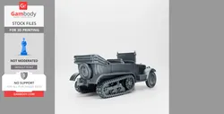 Half-track Citroen-Kegresse P19 28mm WW2 3D Files | Gambody Stock