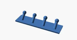 Hook Rail — Wall-Mounted Coat & Towel Hook Strip (Customizable)