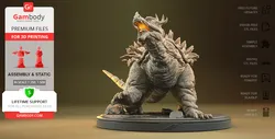 Kaiju Anguirus 3D Models & STL Files