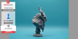Krampus Bust - STL files for 3D Printing | Gambody Stock