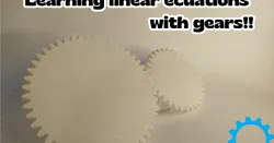 Learning linear ecuations with gears!!