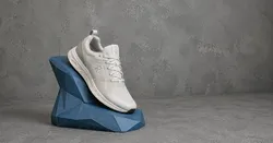 Low Poly Shoe Display Stand – Modern Sneaker Showcase