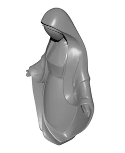 Minimalist Virgin Mary STL 3D Print Model.stl