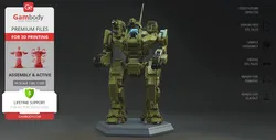 MWO Roughneck - STL files for 3D Printing