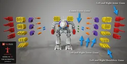 MWO Timber Wolf Gun Pack - STL files for 3D Printing