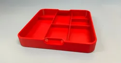 Parametric Stackable Build Tray (OpenSCAD / Wave Bottom)