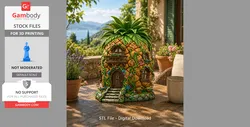 Pineapple Fantasy House STL File for 3D Printing - STL files for 3D Printing | Gambody Stock