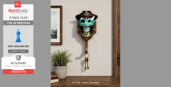 Pirate Dragon Key Holder - 3D Print Model | Gambody Stock