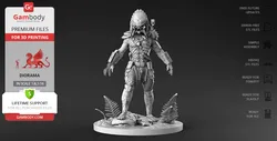 Predator for Diorama 3D Models for Printing