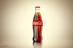 Professional scene with Coca-Cola bottle