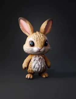 Rabbit look like a Zombie Vesion