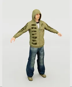Rapper 3D Model $15 - .max .fbx .gltf .usdz