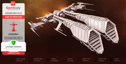 Rifter EVE Online - STL files for 3D Printing