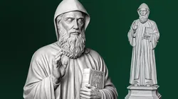 Saint Charbel Makhlouf Holding Bible