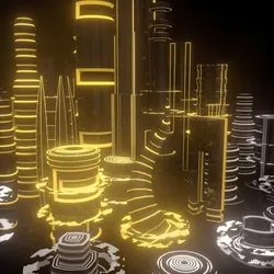 SciFi City 3D Model $10 - .obj .3ds .fbx .dwg .max