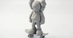 Skater Elephant Figurine Animal 3D Printable