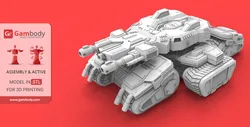 StarCraft Siege Tank - STL files for 3D Printing