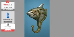 Steampunk Shark Hook - STL files for 3D Printing | Gambody Stock