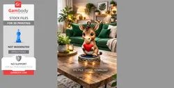 Sweet Donkey with Heart - STL files for 3D Printing | Gambody Stock