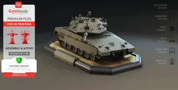 Tank Merkava MK 4 - STL files for 3D Printing