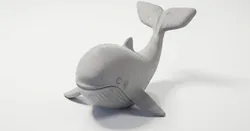 Whale Figurine Animal Sculpture 3D Printable