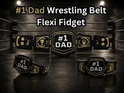 #1 Dad Championship Flexi Belt Fidget  - Free 3D Print Model