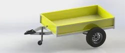 1000kg Utility Box Trailer (Without Mudgaurd) | Complete SolidWorks Assembly