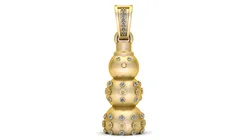 3D Iced-Out Snowman Pendant Luxury Winter-Themed Diamond Jewelry Model 3D Print Model in Pendants 639128