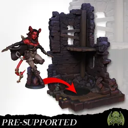 Abandoned Hideout Scenery [PRE-SUPPORTED] Diorama